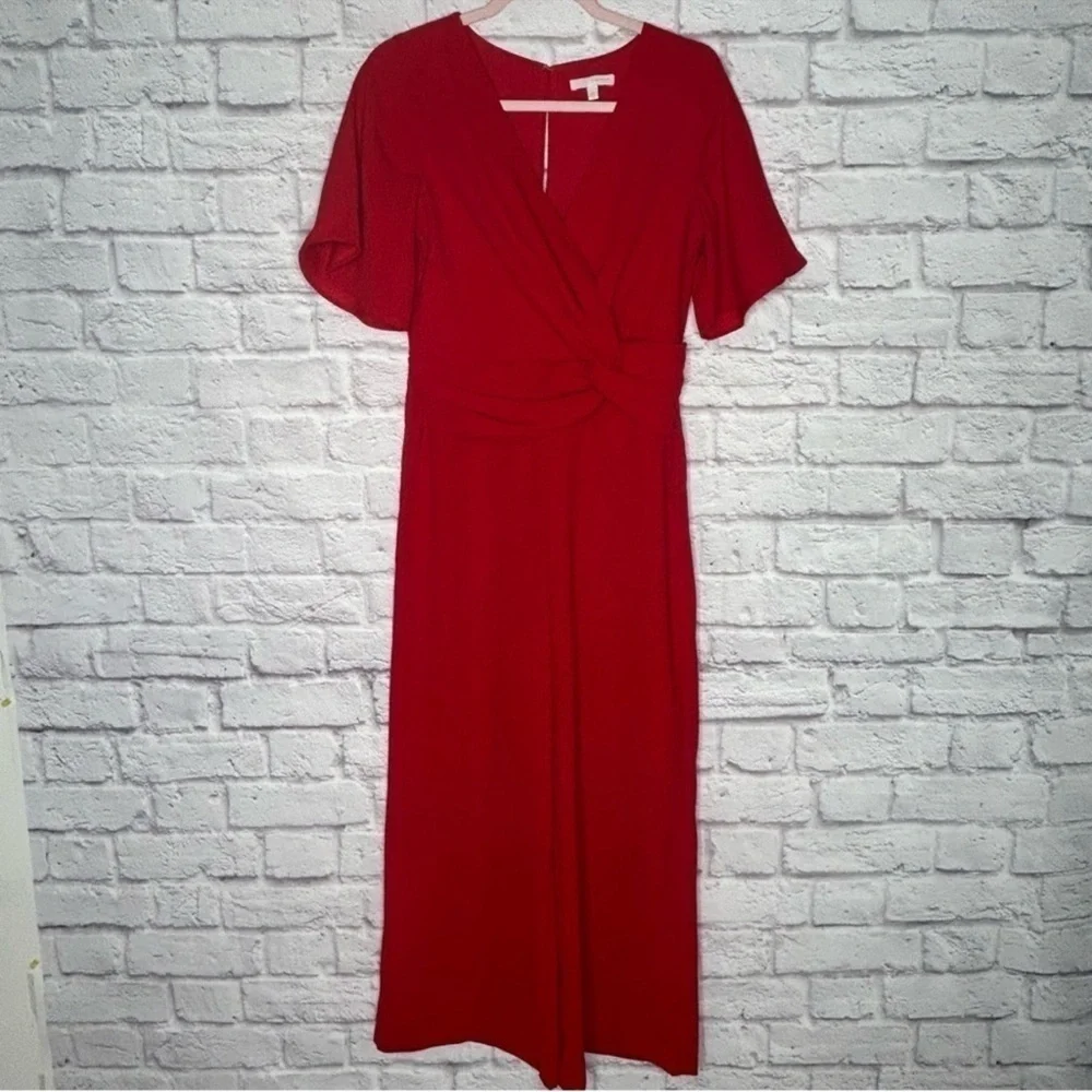 Harlyn Red Front Twist Jumpsuit - Picture 7 of 15